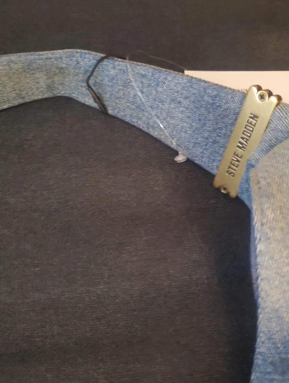 Steve Madden DEMPSEY Denim Hobo with Matching Logo Crossbody NWT
